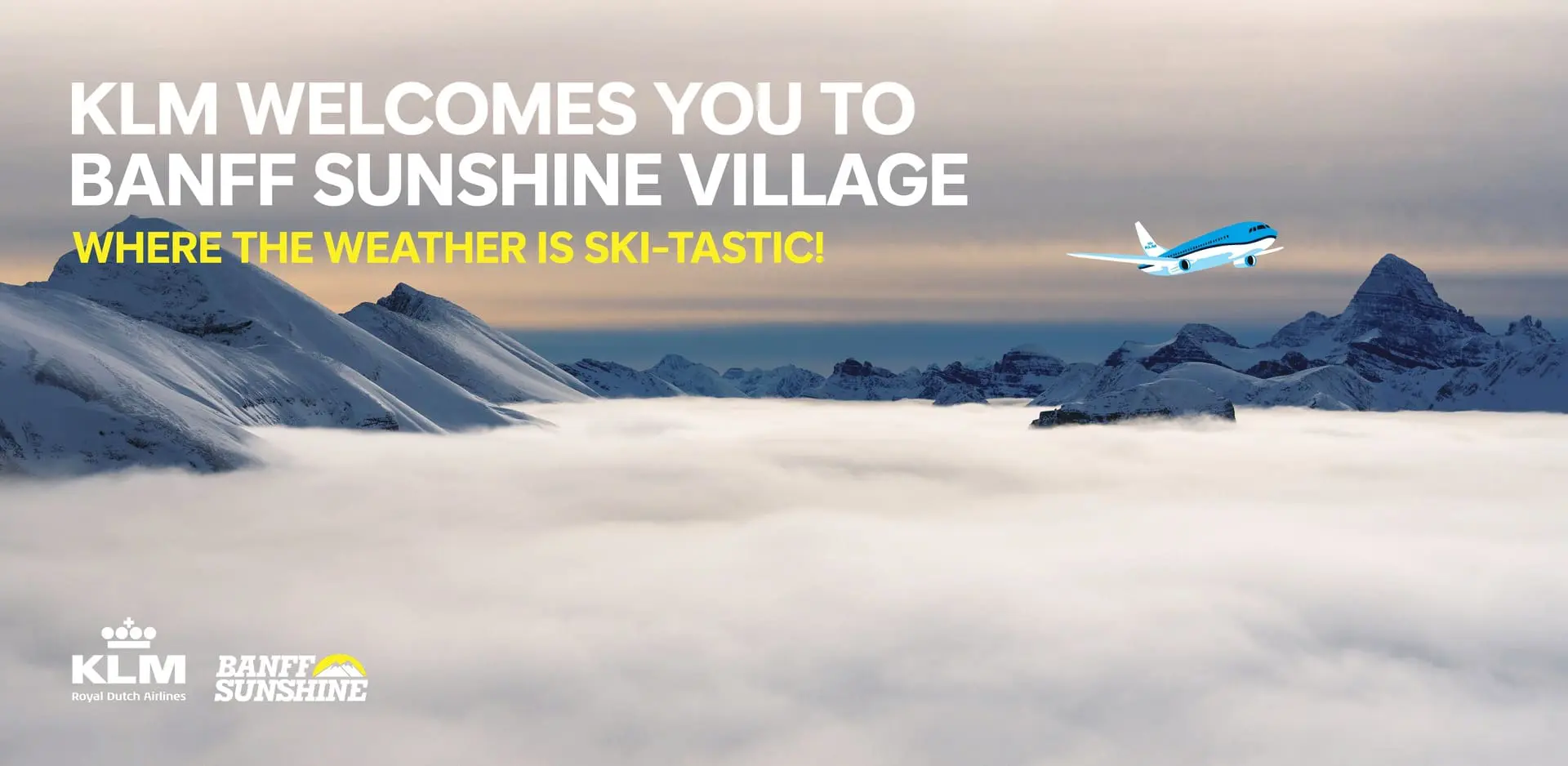 KLM welcomes you to Banff Sunshine Village